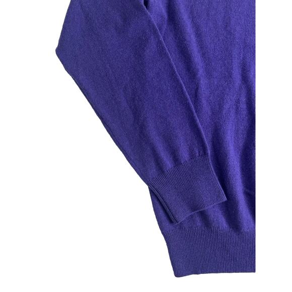 3-46 AMICALE NWT Men's Sweater 100% Cashmere Purple Size XL - Picture 4 of 10
